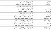 لیست امید برای انتخابات هیئت رئیسه مجلس