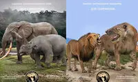 مقایسه شگفت‌انگیز اندازه حیوانات ماقبل تاریخ و نوادگان مدرن آنها