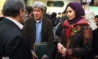 عکس: لادن مستوفی و همسرش