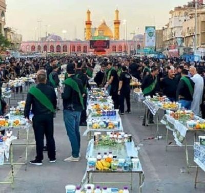 تصویری از مراسم اربعین که بحث‌برانگیز شد