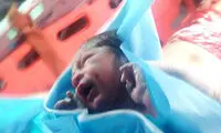 تولد نوزاد داخل بالگرد اورژانس هوایی کرمانشاه