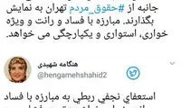 پاسخ توییتری هنگامه شهیدی به الهه کولایی