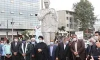 رونمایی از تندیس سردار سلیمانی در آمل