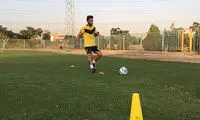 پیام صادقیان اختصاصی تمرین کرد