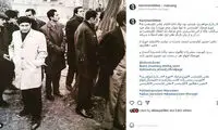 عکس زیرخاکی از کیارستمی در تشییع فروغ فرخزاد