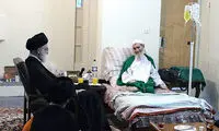 آخرین دیدار رهبر انقلاب با آیت الله مشکینی