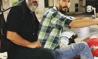 موتورسواری بازیگر «پایتخت» با امیر جعفری