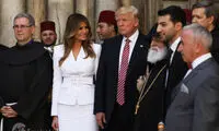 ترامپ، همسر و دخترش پای دیوار ندبه