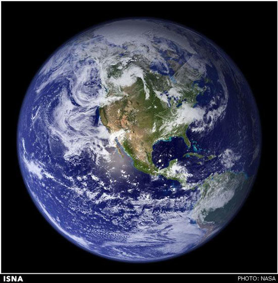 تصاویر ماهواره‌ ای ناسا از مرمر آبی زمین