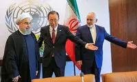 عکس: تعارف ظریف و بان کی مون به روحانی
