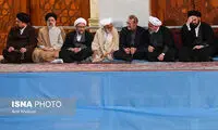خوش‌وبش روحانی و لاریجانی با آیت‌الله جنتی