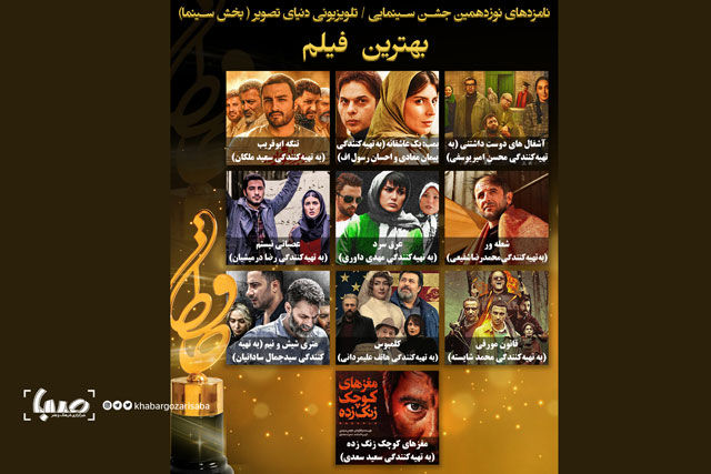 اعلام نامزد‌های بخش سینمای جشن حافظ