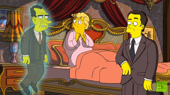 ترامپ و شبح نیکسون در «سیمپسون ها»