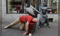 رژه مجسمه‌های زنده در بلژیک