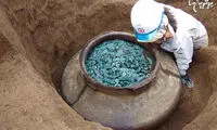 کشف ۲۰۰۰۰۰ سکه برنزی متعلق به یک سامورایی