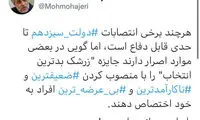 انتقاد از برخی انتصابات در دولت رئیسی