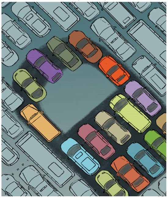 کاریکاتور: به این ترافیک نگویید قفل!