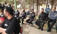 گل‌محمدی در مراسم خاکسپاری هوادار پرسپولیس