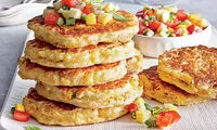 کیک ذرت و سس سالسا؛ غذایی که دیر هضم می شود