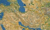 کاهش ترافیک پرواز‌های خارجی بر آسمان ایران