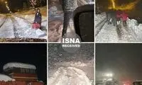 تصاویری از در راه‌ماندگان در جاده رشت