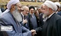 دیدار روحانی و مولوی عبدالحمید در یک اجلاس