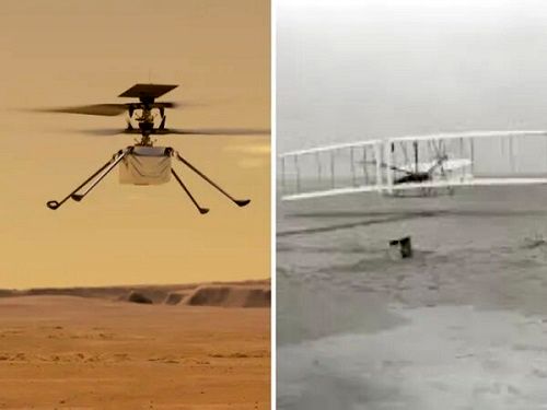 قطعه‌ای از هواپیمای برادران رایت در مریخ