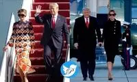 تغییر لباس ملانیا ترامپ در هواپیما سوژه شد