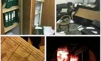 سفارت عربستان پس از حمله +عکس