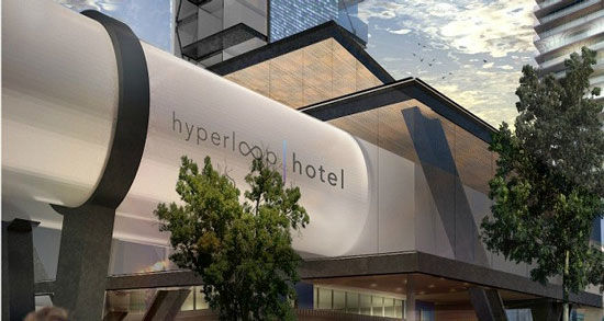 هتل هایپرلوپ، هتلی که بین شهر‌ها سفر می‌کند!