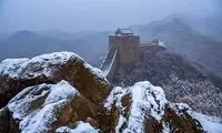 دیوار چین سفیدپوش شد