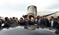روحانی وارد پاریس شد +عکس