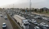 ترافیک پرحجم و روان در آزادراه تهران_کرج