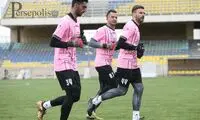 لک با لباس جدید پرسپولیس در تمرین
