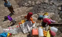 محروم و بی بهره از لوله کشی آب