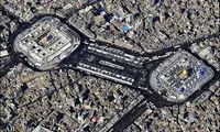 تصاویر هوایی از حرمین مطهر در کربلا