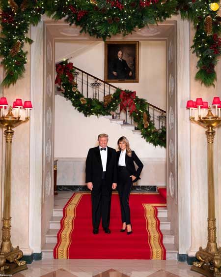 آخرین کریسمس ترامپ و همسرش در کاخ سفید
