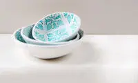 ساخت کاسه نقش دار با خمیر مجسمه سازی