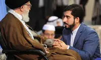 عکس: دیدار رهبری با قاری جان باخته در منا