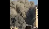 لحظه انهدام وزارت دفاع اوکراین با ۳ موشک روسی
