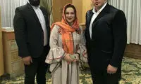 بهنوش بختیاری با بادیگاردهایش در افطاری!