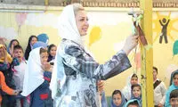 مانتوی «کودکان کار» بر تنِ خانم بازیگر