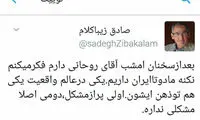 توييت کنایه آمیز زيباكلام در مورد سخنان روحانی