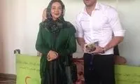 محسن بنگر در كنار بازیگر مشهور زن +عكس