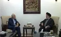 دیدار «ظریف» با «سیدحسن نصرالله» +عکس