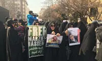 تجمع برای مرضیه هاشمی در تهران