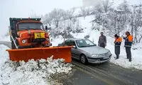 بارش سنگین برف در جنوب استان همدان