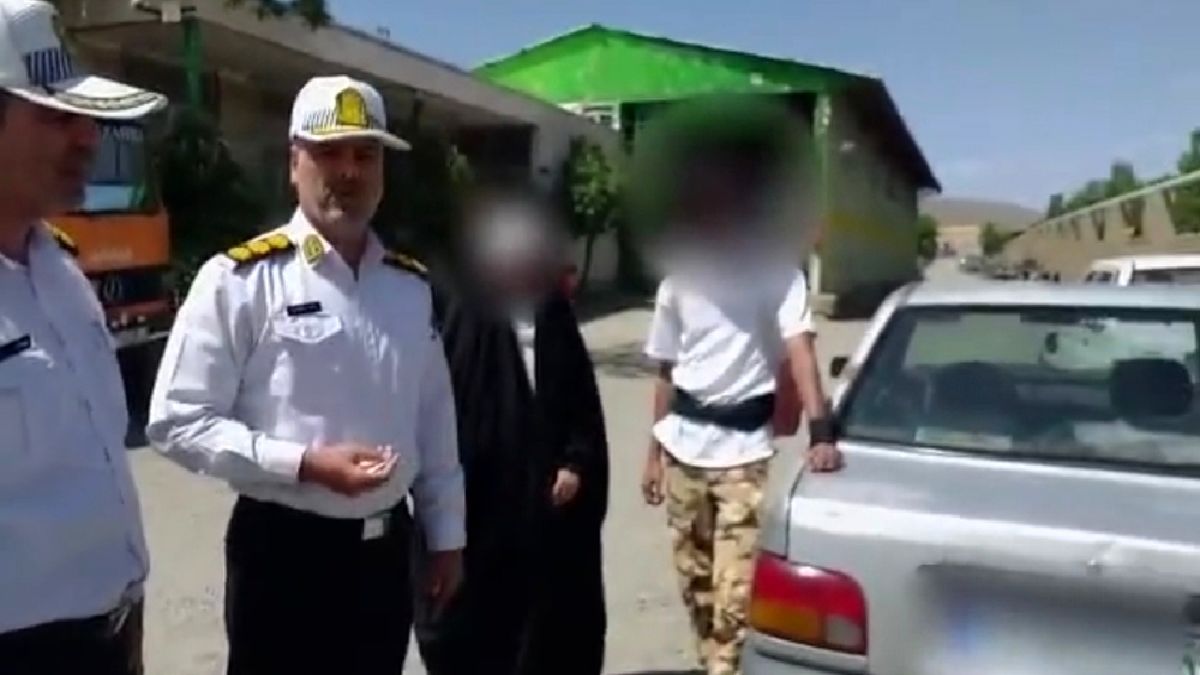حرکت عجیب یک زنِ پرایدسوار به سبک فیلم هالیوود!