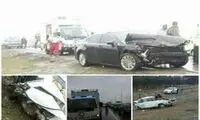 تصادف پیکان با لکسوس ۲ کشته برجای گذاشت