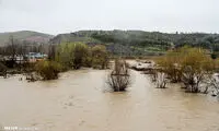 بارش باران و سیلاب در سنندج